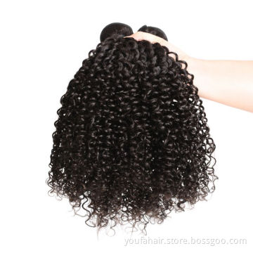 Hot Sale Afro Kinky Curly Hair Bundle Brazilian Hair 100% Remy Human Hair Bundles Extensions 8-30inch Natural Double Weft Weave